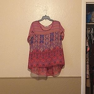 Sheer boho tunic